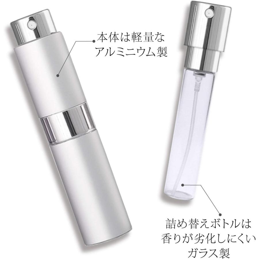 4セット】香水アトマイザー 携帯用 ミニボトル スプレー 詰め替え 8ml