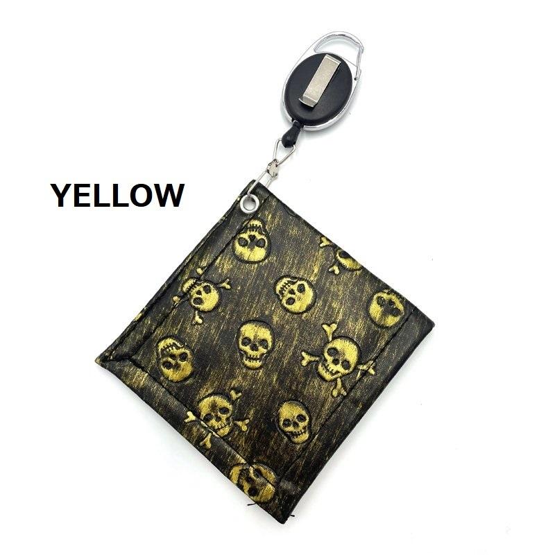 ゴルフ ボール拭き クラブタオル マイクロファイバー ピンオンリール