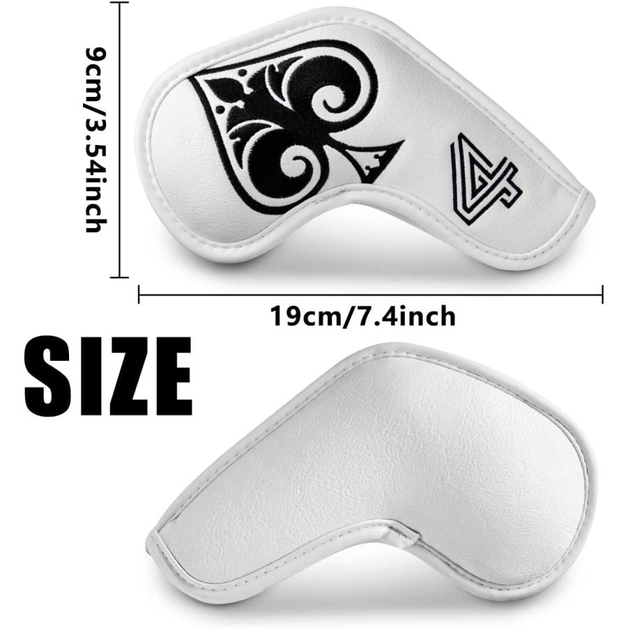 アイアンカバー 10個セット アイアンケース ヘッドカバー ゴルフ PU