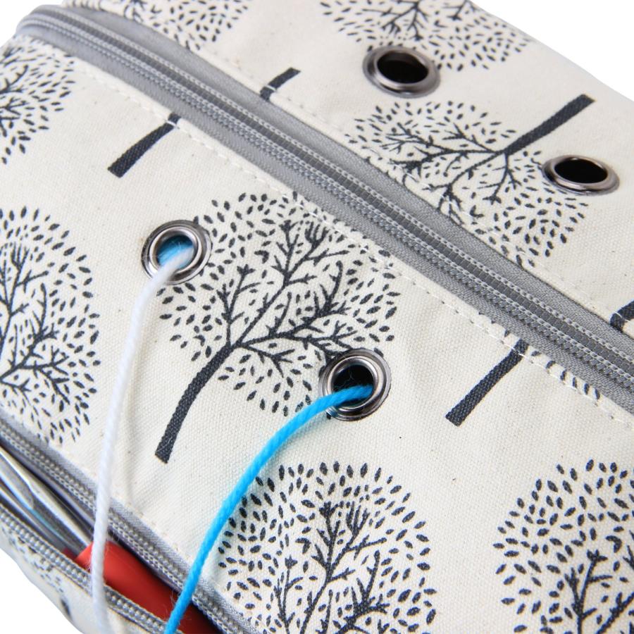 Luxja 毛糸収納 バッグ 毛糸 編み針(8インチ・20cm以下) 編み物用品