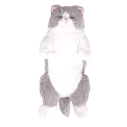 サンレモン(Sun Lemon) ひざ ねこ グレー すやすや 17.2×10.8×36.6cm