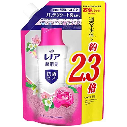 レノア 超消臭 抗菌ビーズ リフレッシュフローラル 詰め替え 特大1,120