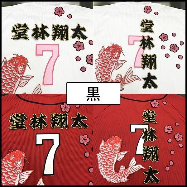 メール便送料無料】納期注意【広島カープ 刺繍ワッペン 堂林 名前】堂 