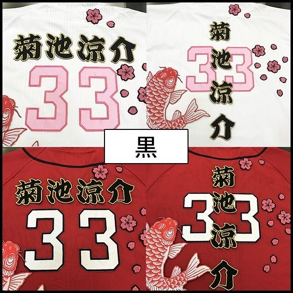 メール便送料無料】納期注意【広島カープ 刺繍ワッペン 菊池 名前