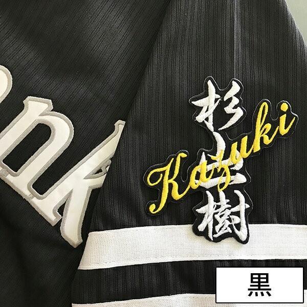 メール便送料無料】納期注意【ソフトバンクホークス 刺繍ワッペン 杉山
