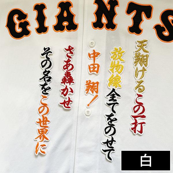 メール便送料無料【読売ジャイアンツ 刺繍ワッペン 中田 応援歌】中田