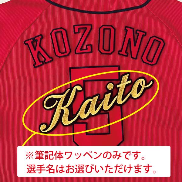 広島カープ 刺繍ワッペン 筆記体 選手名 大】選べる選手/応援歌/カープ