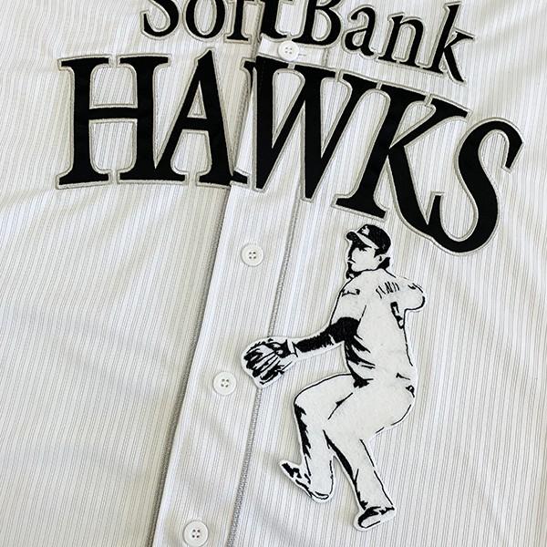 メール便送料無料】納期注意【ソフトバンクホークス 刺繍ワッペン 今宮
