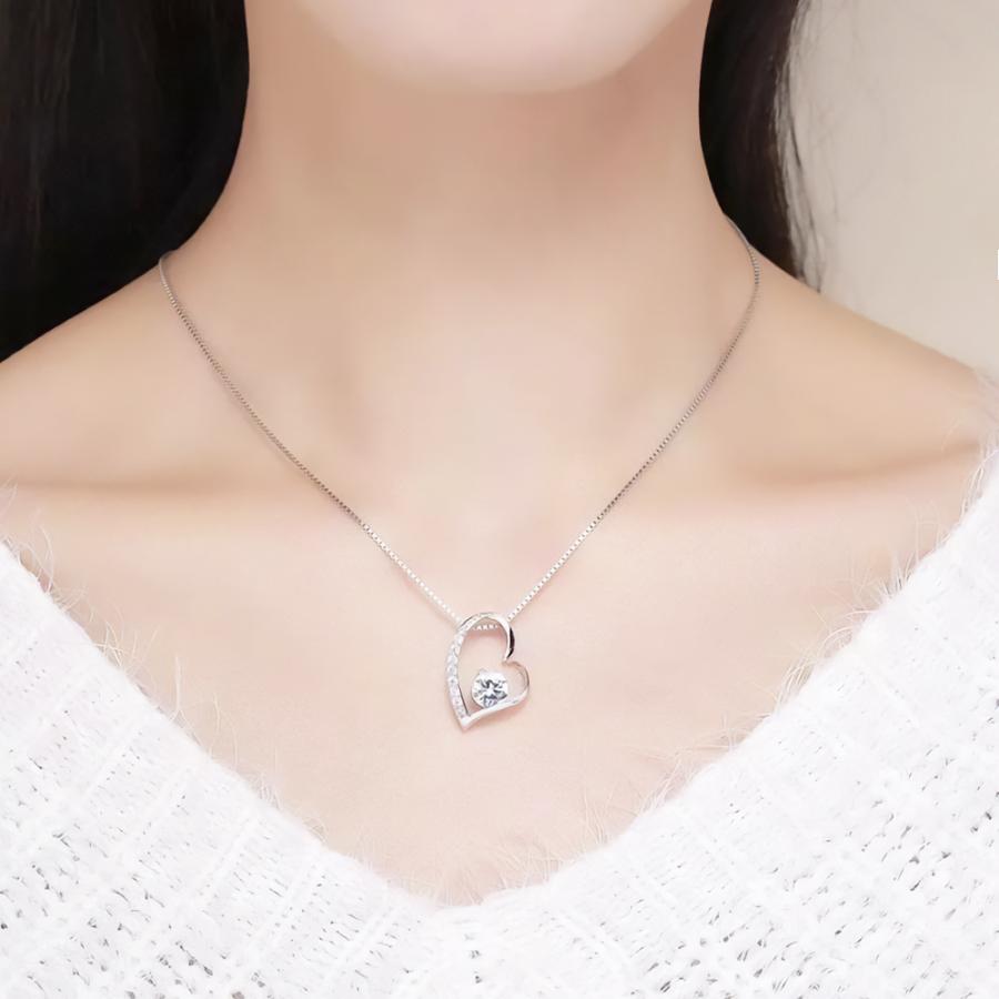 大人可愛い ネックレス ジルコニア Hモチーフ シルバー925 特価品 LACORDE（ラコーデ） ネックレス レディース キュービックジルコニア