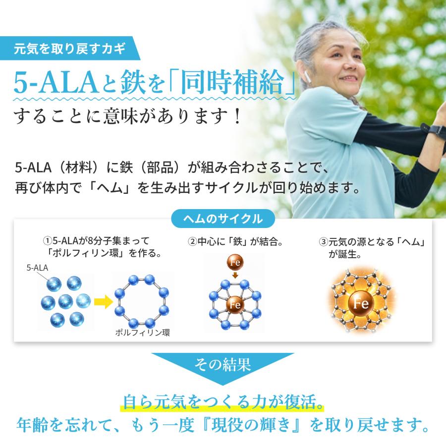 【5-ALA 1粒に100mg (倍量) x鉄】計3000mg NMN 100mg ビタミン10種 3個セット 90日分 二酸化チタン不使用 腸溶性 高純度 国内製造 サンテ研究所 |  | 05