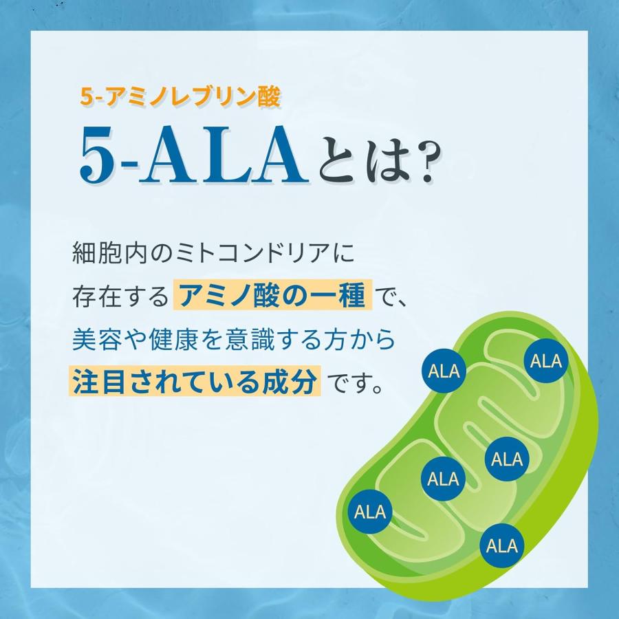 5-ALA (100mg) × NMN (100mg) シナジー 鉄 マルチビタミン ビタミンC 葉酸 高純度 国産 腸溶性カプセル サプリメント 【新製品】 |  | 02