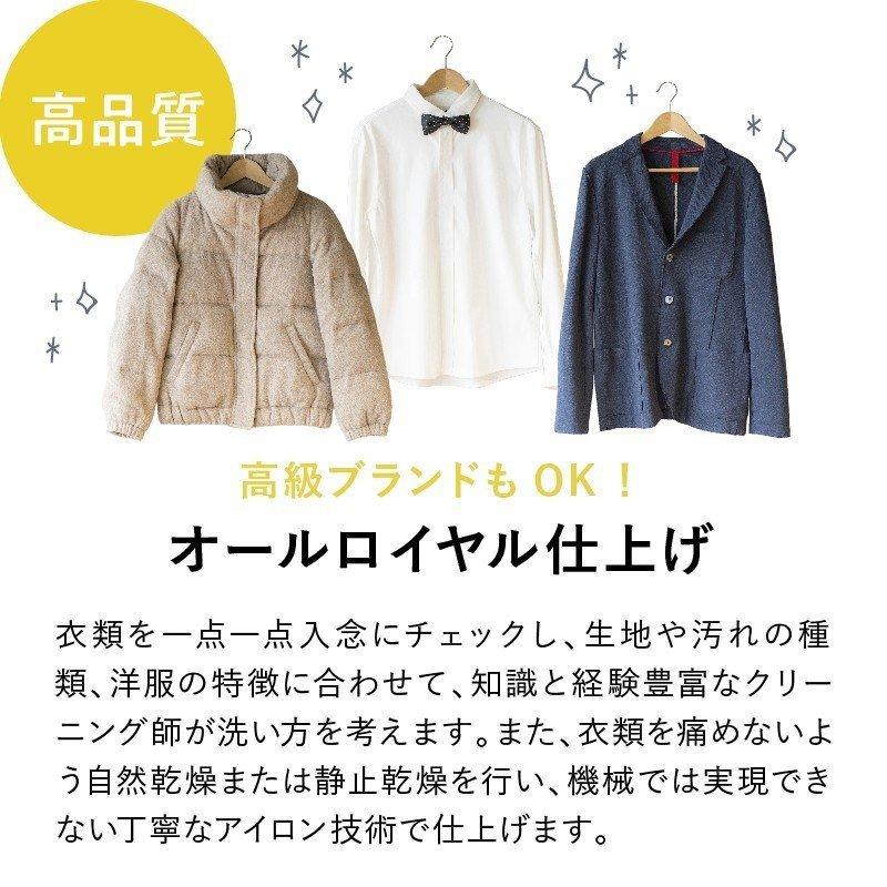 【花粉や汚れを一掃！ | 初回LINE登録で12%OFF！】宅配 クリーニング 特急仕上げ 5点セット コート ダウン ジャケット シミ抜き 送料無料の画像