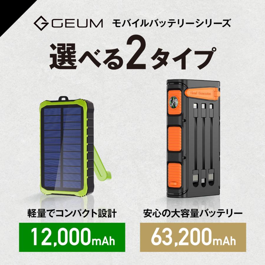 【防災士監修】モバイルバッテリー ソーラー 12000mAh スマホ充電 3WAY充電 2台同時充電 手回し 急速充電 LED【1年保証＆説明書＆防災ガイドブック付】｜lacurie-torreya｜19