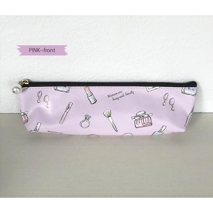 コスメ柄 歯ブラシポーチ はぶらし レディース 衛生 ペンケース 出張