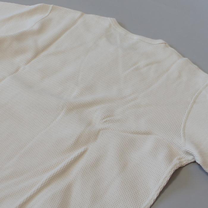 ヘルスニット Healthknit サーマルキングラッセルハニカム ヘンリーネック＃52034 ロングスリーブTシャツ ロンT ユニセックス ナチュラル ブラック 送料無料 | Healthknit | 12