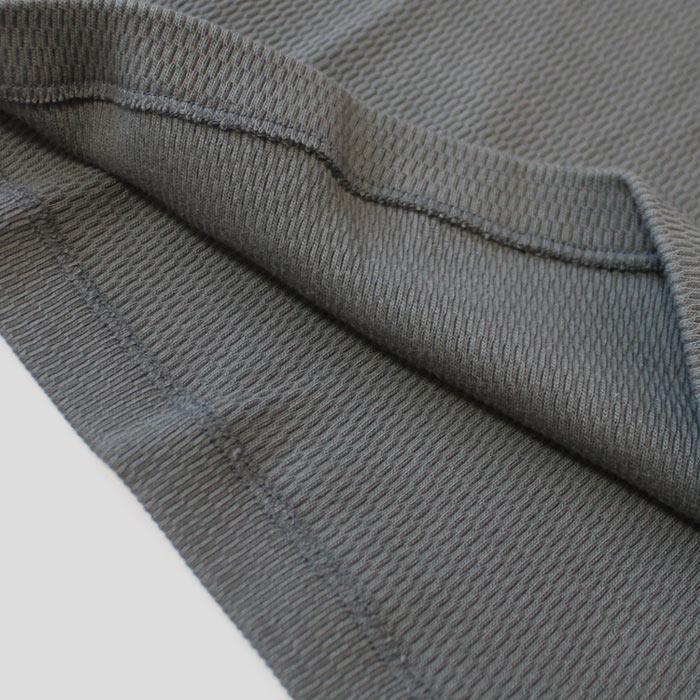 ヘルスニット Healthknit サーマルキングラッセルハニカム ヘンリーネック＃52034 ロングスリーブTシャツ ロンT ユニセックス ナチュラル ブラック 送料無料 | Healthknit | 16