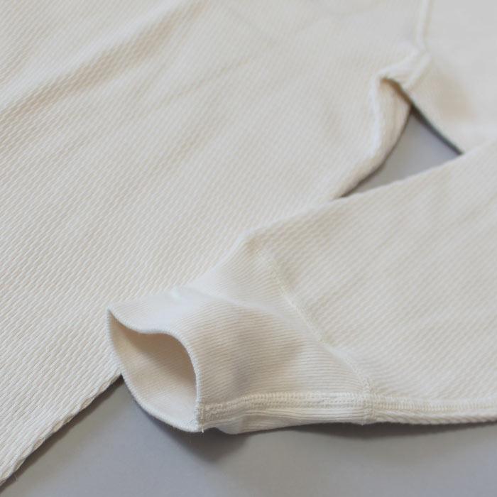 ヘルスニット Healthknit サーマルキングラッセルハニカム ヘンリーネック＃52034 ロングスリーブTシャツ ロンT ユニセックス ナチュラル ブラック 送料無料 | Healthknit | 10