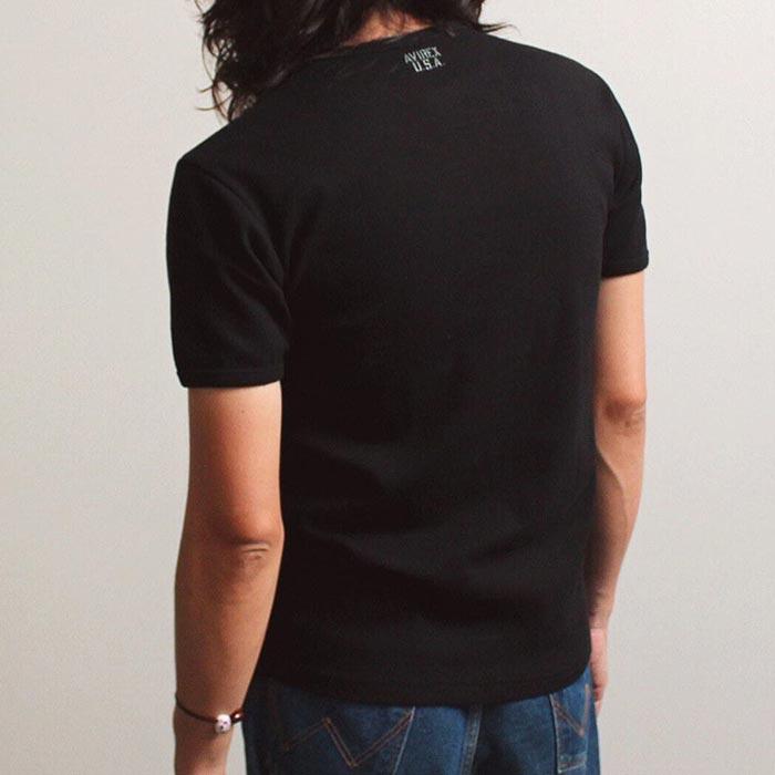 アビレックス AVIREX リブ 半袖 ヘンリーネック Tシャツ デイリーウェア RIB S/S HENLEY NECK T-SHIRT 7834934019 6143504 送料無料｜lad｜15