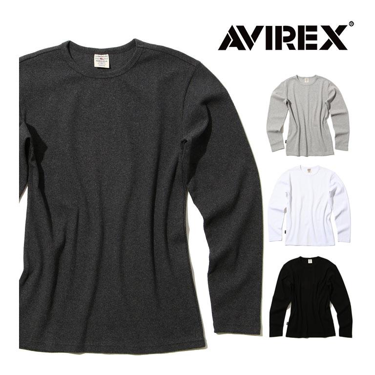 アヴィレックス　XL 新品未使用品　ロング Tシャツ 長袖 クルーネック AVIREX（アヴィレックス） アビレックス リブ 長袖 クルーネック