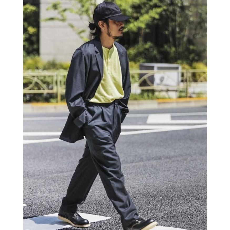 Healthknit（ヘルスニット） ヘンリーネック 半袖Tシャツ Henley Neck