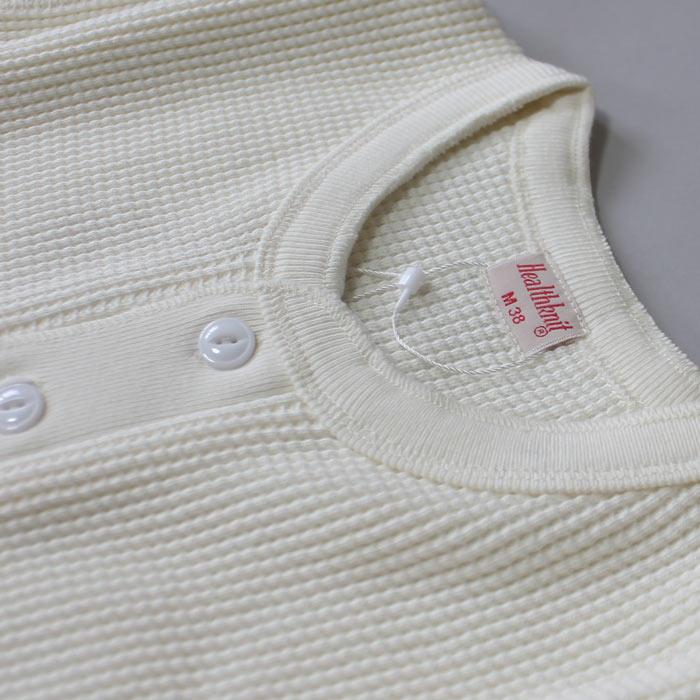 Healthknit ヘルスニット WAIPER別注 オフホワイト M Healthknit（ヘルスニット） WAIPER別注 WPHK01 SUPER HEAVY WAFFLE L