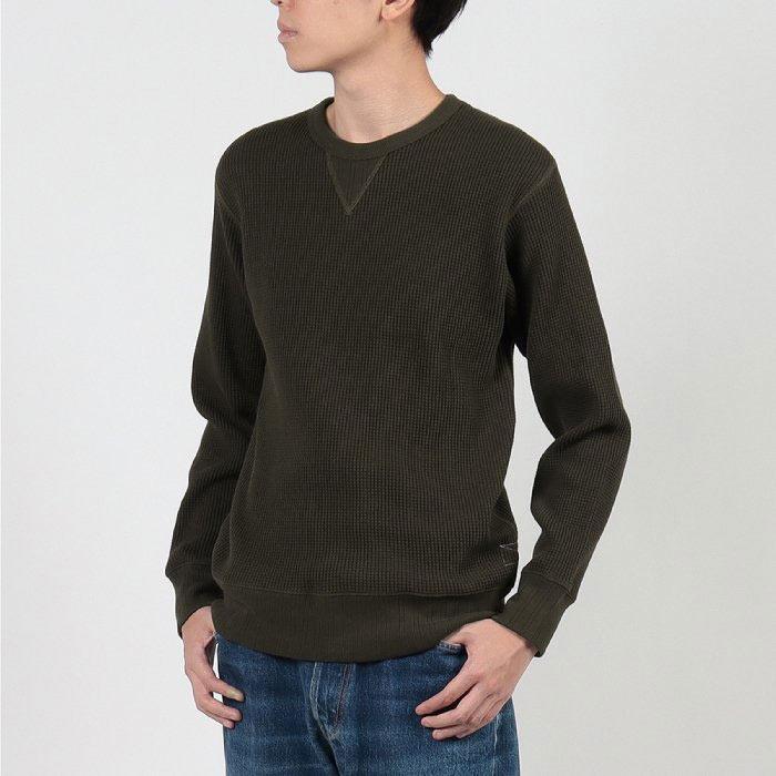 ヘルスニット Healthknit スーパーヘビーワッフル SUPER HEAVY WAFFLE #993 厚手 サーマル スウェットタイプ ロングスリーブTシャツ トレーナー  全5色 送料無料 | Healthknit | 13