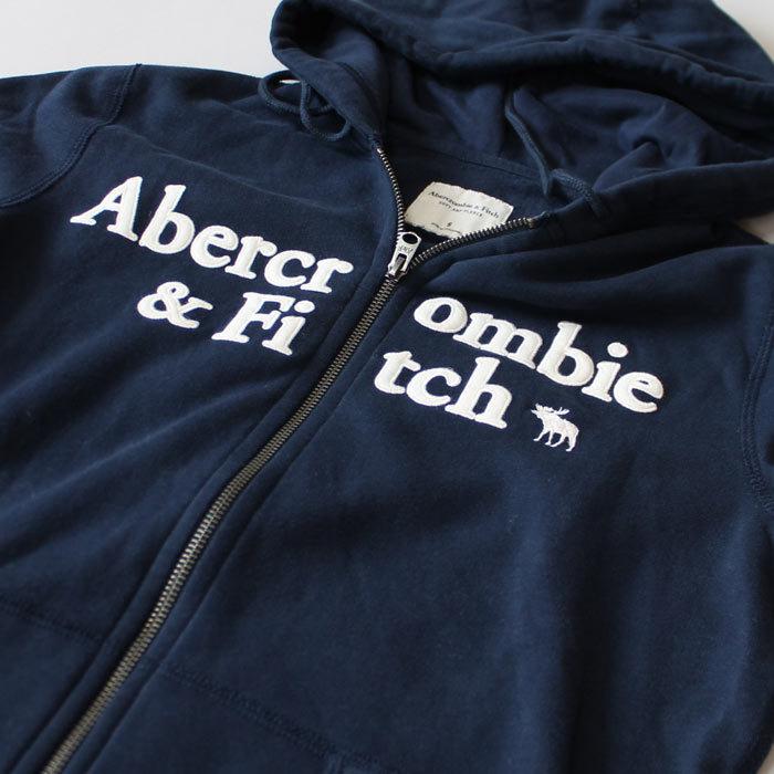 アバクロンビー＆フィッチ 正規品 Abercrombie＆Fitch メンズ ジップアップパーカー Full Zip Logo Hoodie 4色 ホワイト ブラック ネイビー他｜lad｜13