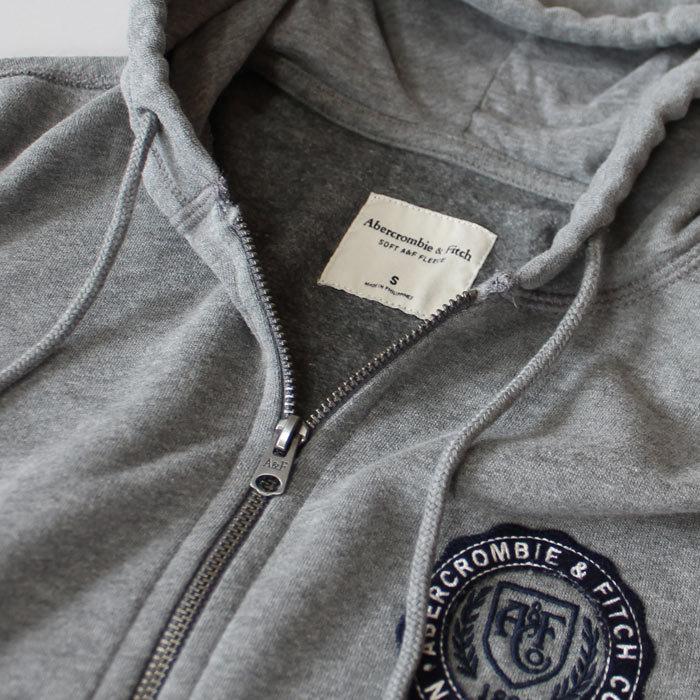 アバクロンビー＆フィッチ 正規品 Abercrombie＆Fitch メンズ ジップアップパーカー Full Zip Logo Hoodie 4色 ホワイト ブラック ネイビー他｜lad｜10