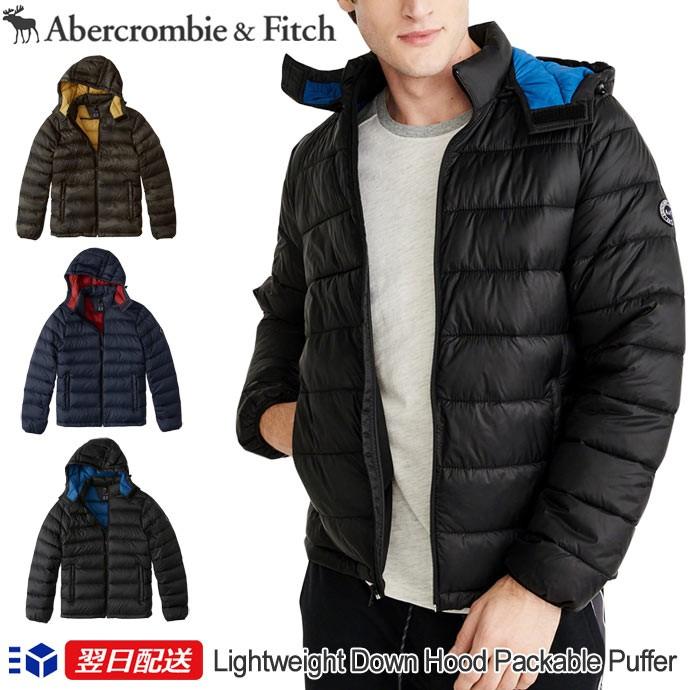 アバクロンビー & フィッチ Abercrombie & Fitch ダウンジャケット アウター フード付き Lightweight Down