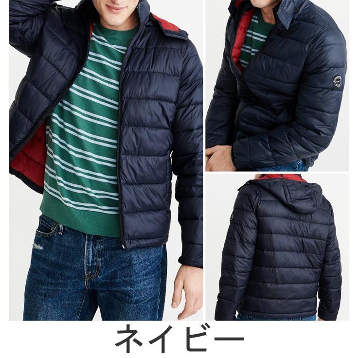 アバクロンビー＆フィンチ フード付きダウンジャンパー ネイビー メンズ Mサイズ 西岡店 Abercrombie&Fitch（アバクロンビー&フィッチ） アバクロンビー