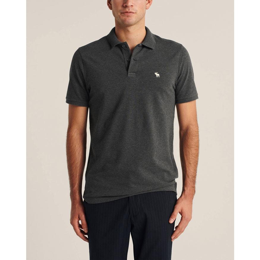 ★新品★アバクロンビー&フィッチ★アイコンポロシャツ (Grey/XXL) lad_af-polo42