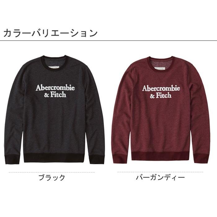 ★新品★アバクロンビー&amp;フィッチ★ロゴプリントクルースウェット (Grey/L) メンズ フーディー＆スウェットシャツ | クリアランス | Abercrombie