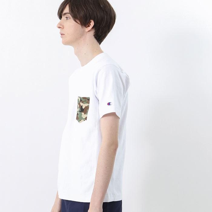 Champion（チャンピオン） リバースウィーブ 迷彩柄 ポケット付きT