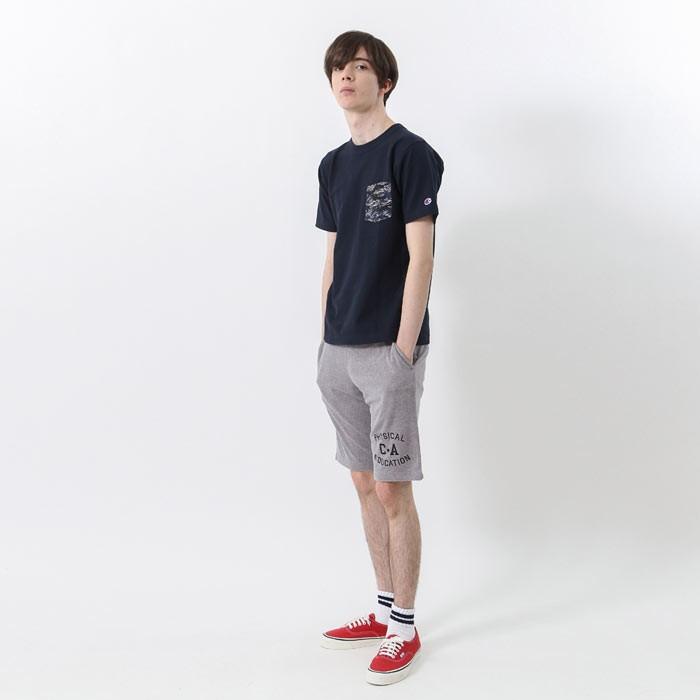 Champion（チャンピオン） リバースウィーブ 迷彩柄 ポケット付きT