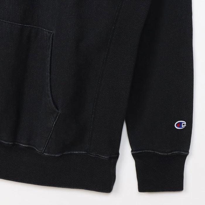 チャンピオン Champion パーカー インディゴ染め リバースウィーブ 10oz フーデッドスウェットシャツ C3-C110 インディゴ オフブラック | Champion | 07