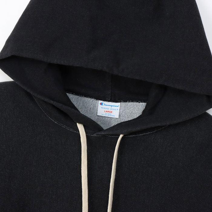 チャンピオン Champion パーカー インディゴ染め リバースウィーブ 10oz フーデッドスウェットシャツ C3-C110 インディゴ オフブラック | Champion | 08