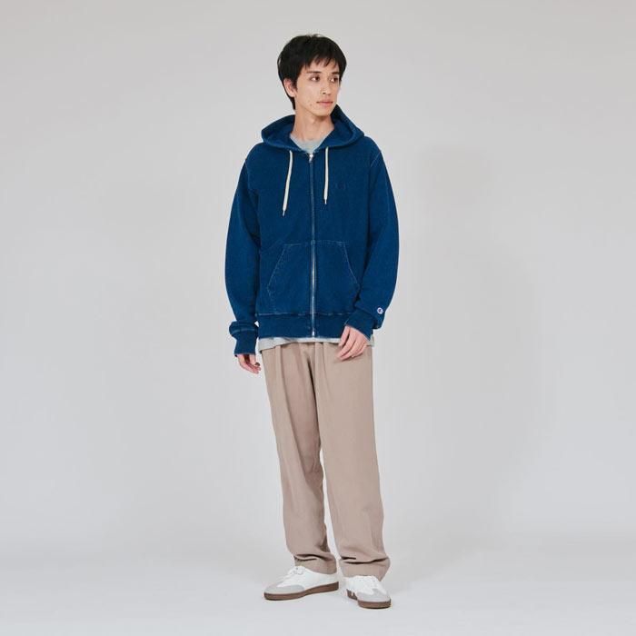reversal rvddw インディゴ染め ジップアップパーカー Mサイズ中寸 reversal rvddw インディゴ染め ジップアップパーカー Mサイズ中寸
