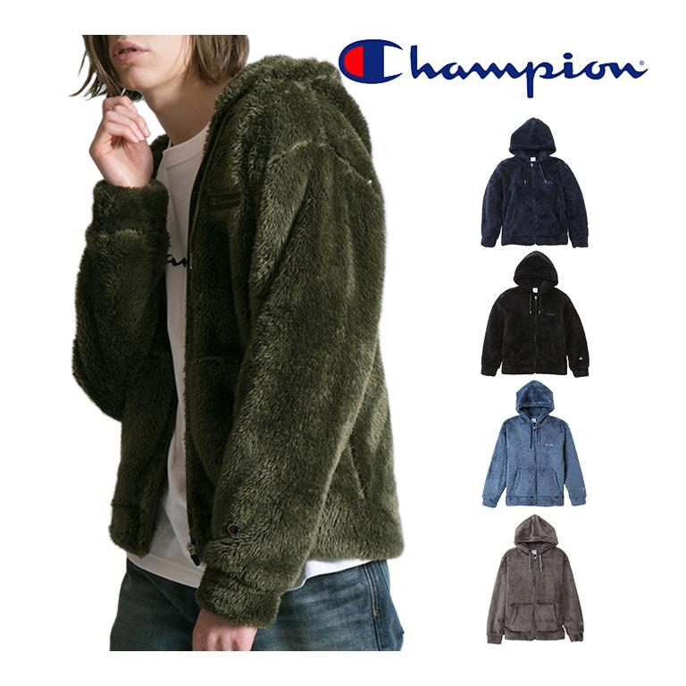 Champion（チャンピオン） 定番 シェルパジャケット フード付きジップ