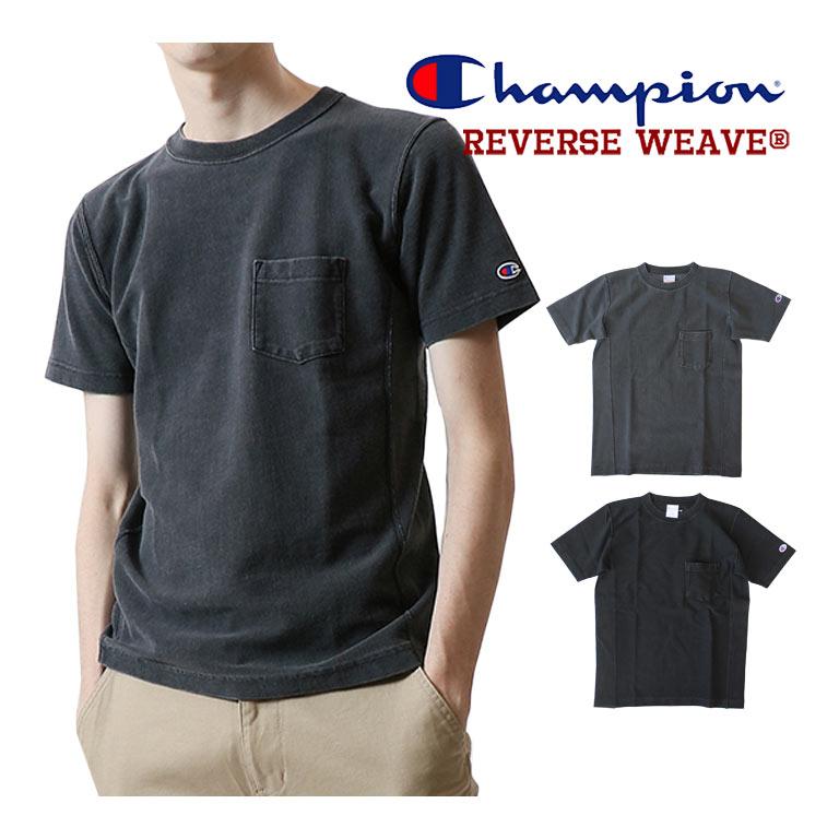 Champion チャンピオン リバースウィーブポケット付きTシャツ