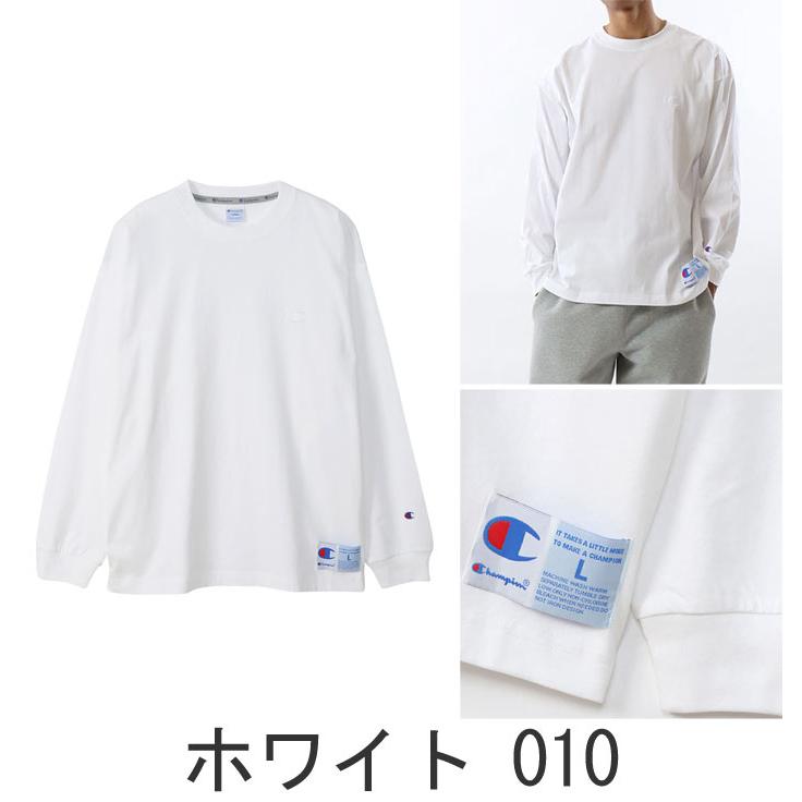 チャンピオン Champion ロングスリーブTシャツ アクションスタイル C3-V414 ロンT アメカジ 4色 ホワイト グレー ブラック ネイビー 送料無料｜lad｜07