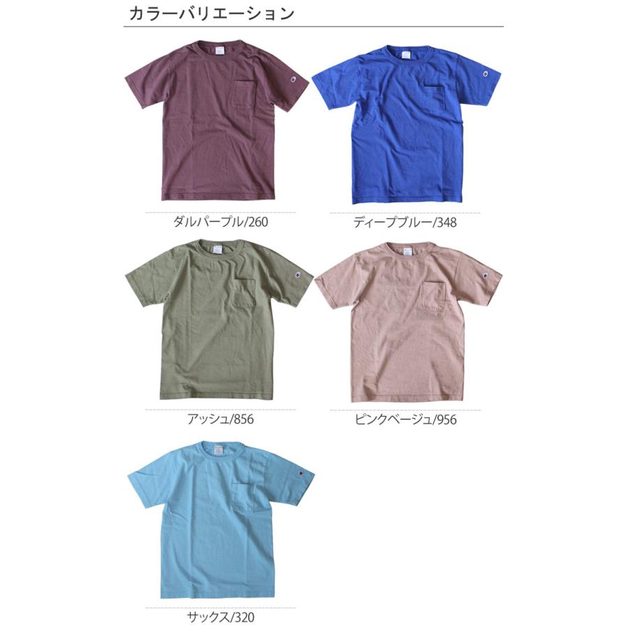 Champion（チャンピオン） メンズ 半袖 ポケット付き Tシャツ T1011