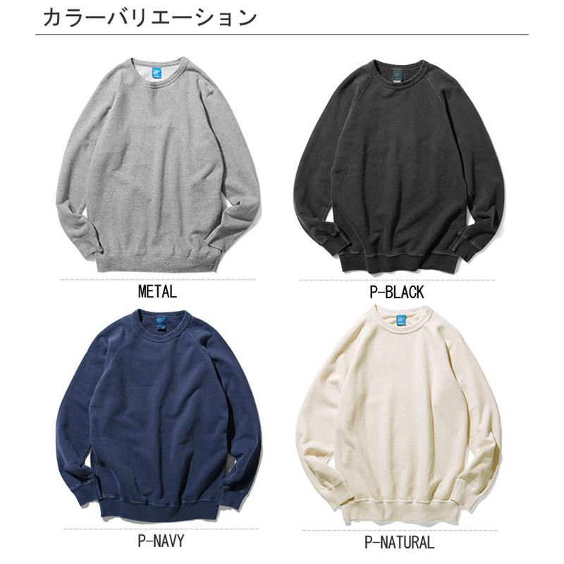 Good On グッドオン RAGLAN CREW SWEAT SHIRTS  ラグランクルースウェットシャツ トレーナー GOBW-101 ブラック グレー 他｜lad｜10