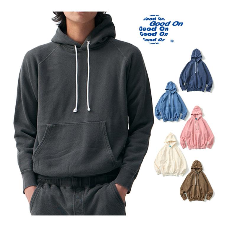 GOOD ON（グッドオン） 9oz ラグラン プルオーバーパーカー フード