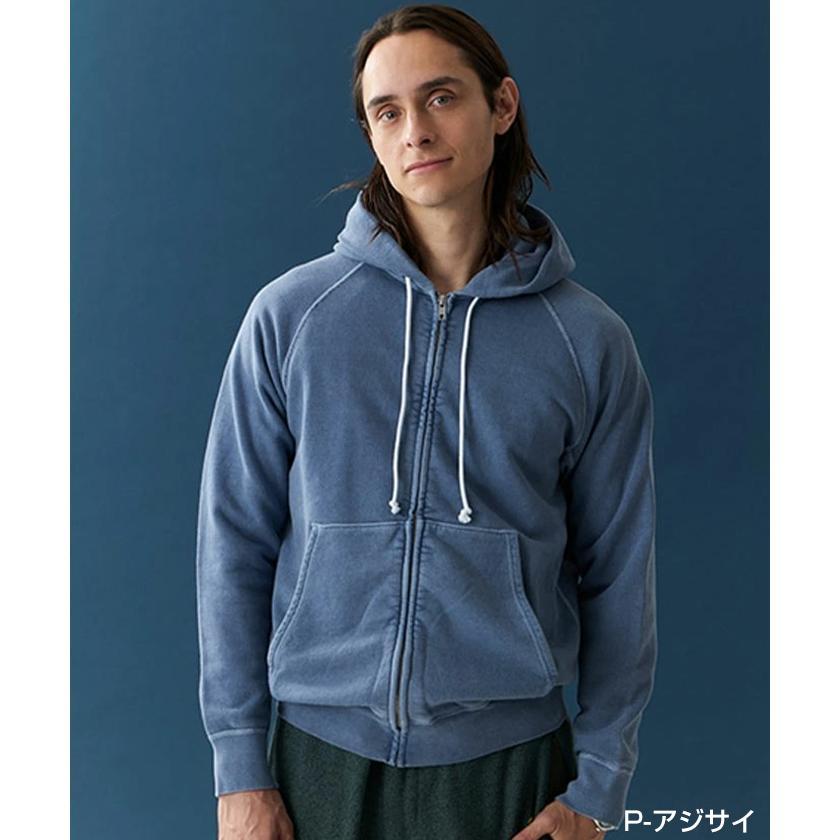 グッドオン　ジップアップパーカー P-ブラック　Lサイズ GOOD ON（グッドオン） 9oz ジップアップパーカー ラグランジップ