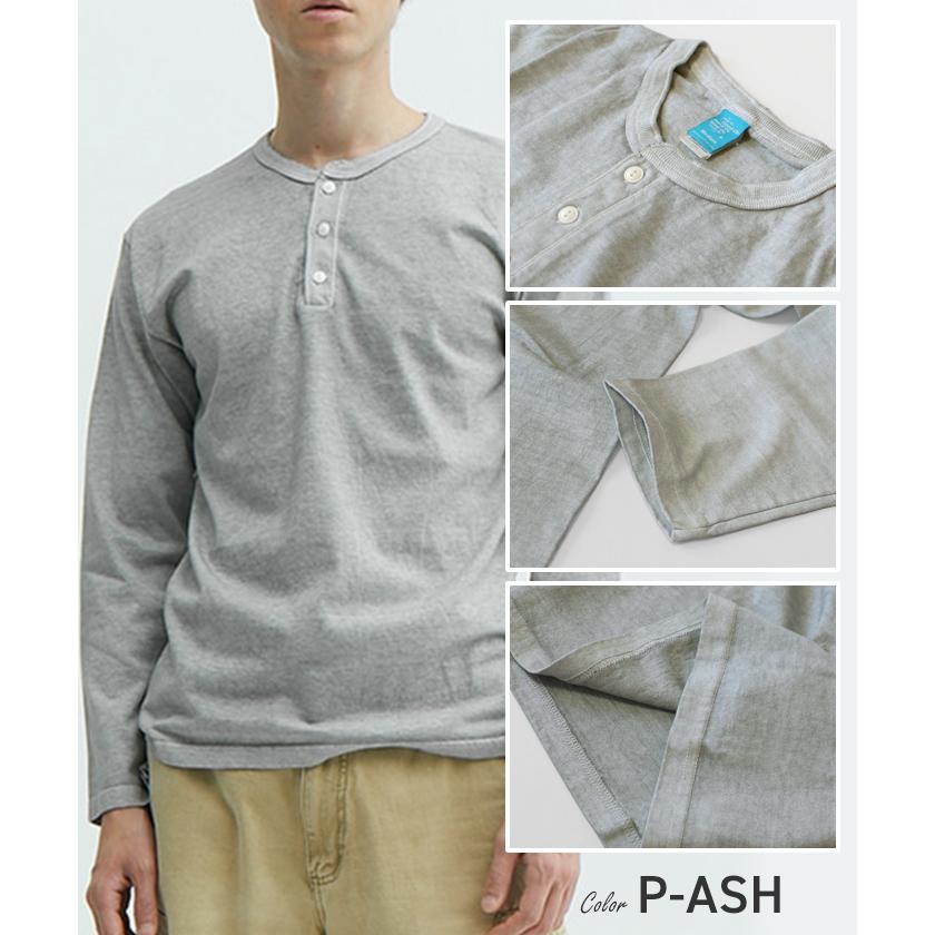 GOOD ON（グッドオン） HENLEY NECK TEE 長袖 5.5oz ロングスリーブ 
