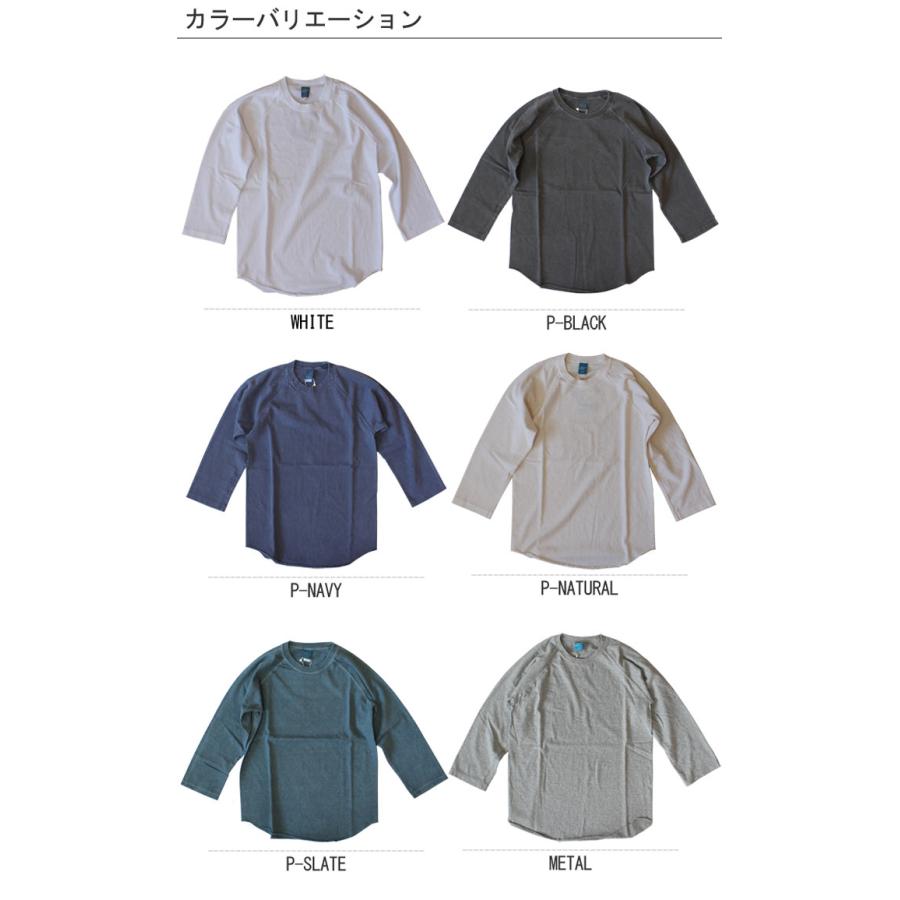 Good On グッドオン BASEBALL TEE 5.5oz 7分丈ベースボールＴシャツ ロンT GOLT601 11色 ホワイト ブラック他｜lad｜13