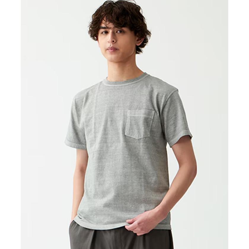 GOODENOUGH ポケットTシャツ 布シール付き GOOD ON（グッドオン） POCKET TEE ショート 5.5oz スリーブポケット付