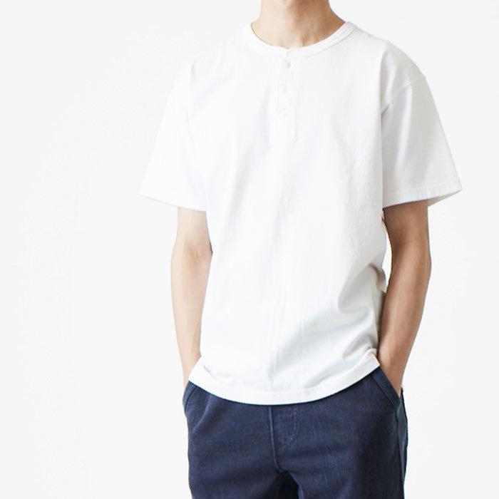 GOOD ON（グッドオン） 5.5oz ヘンリーネックTシャツ HENLEY NECK T