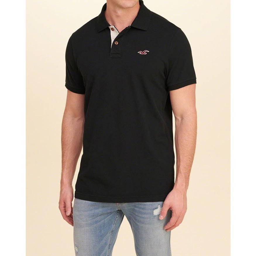 Hollister ホリスター メンズ 正規品 ポロシャツ カノコ 無地