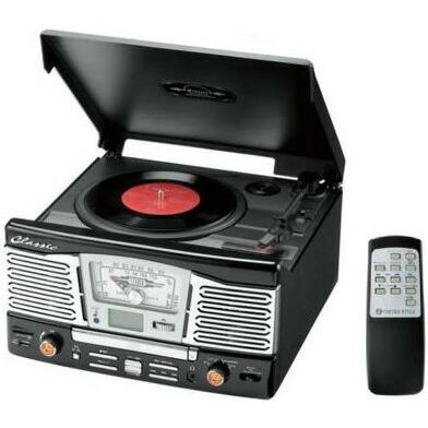 アンティーク ジュークボックス型 カセット＆ラジオプレイヤー SDカードやUSBメモリのMP3ファイルも再生 アンティーククラシック